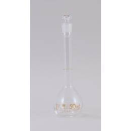 メスフラスコ クラスA 白 50mL