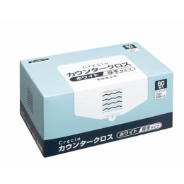 日本製紙クレシア カウンタークロス 厚手タイプ ホワイト 65302 60枚×6箱