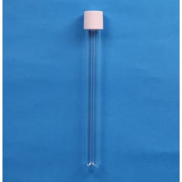 ねじ口試験管 ST-16.5L 20mL 穴あき白キャップ ブチルパッキン付 50入 119406