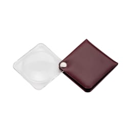 ハンディルーペ 3.5倍 φ60 角レッド 1752-160