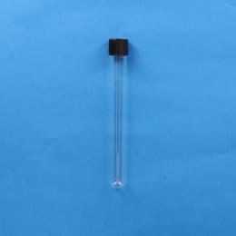 ねじ口試験管 ST-18S 25mL 黒キャップ フッ素PTFE/ニトリルパッキン付 50入 119296
