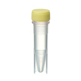 Oリングレススクリューキャップチューブ 1.5mL 自立型 滅菌 黄 500入