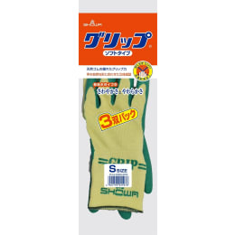 ショーワグローブ グリップ(ソフトタイプ)  S 緑 3双