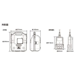 有毒ガス検知器 GX-2100 TYPE EJ JIS適合 (O2/H2S)