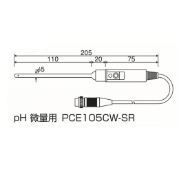 pH電極 PCE105CW-SR