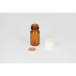 ねじ口瓶 茶色 S-09A 2mL PPキャップ フッ素PTFE/ニトリルパッキン付 100組 250074
