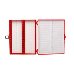 カラースライドボックス 100枚用 赤