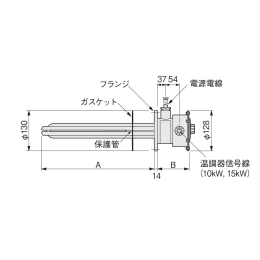 ステンレス温調付フランジヒーターSFW4250