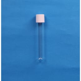 ねじ口試験管 ST-16.5S 10mL 穴あき白キャップ ブチルパッキン付 100入 119404