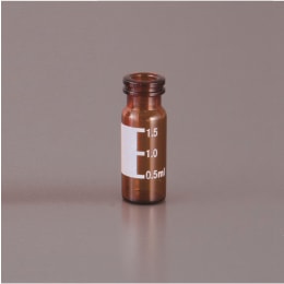 1.5mL 褐色スナップバイアル ラベル付 SV11S02AP 100本入