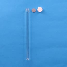 日電理化硝子 ねじ口試験管 ST-20 40mL メラミン樹脂白キャップ ブチルゴムパッキン 組合せセット 30組 119188