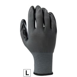パワーブラック 背抜き手袋 L タグ付 1双