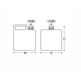 正角缶 10L グレー 0186GY