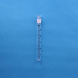 共栓試験管エコノミータイプ 丸底  目盛付 EMK-18 25mL 10本 113109