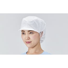つば付帯電帽 ホワイト LL 200入