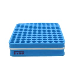 Fine発泡試験管立て 青 120本立て