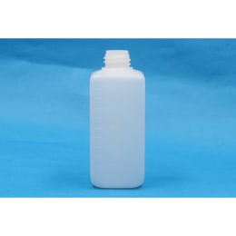角型びん 細口 白 PE製 250mL