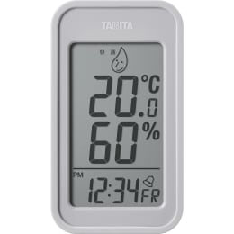 デジタル温湿度計 TT-589 ウォームグレー