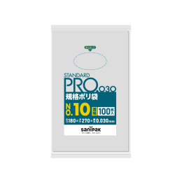 STANDARD PRO 規格ポリ袋 L10 10号 0.03t 透明 100P×30冊