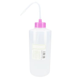 NT洗瓶 BII型 カラーキャップ 広口 1L 色10 RVI レッドバイオレット