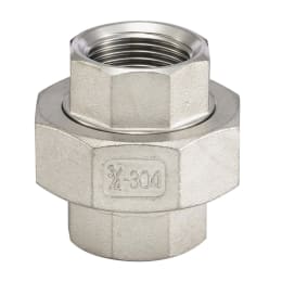 SUS製ねじ込み継手 ユニオン 1/2 VU-04