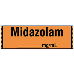 麻酔薬ラベル13 Midazolam SA-212 12.7m