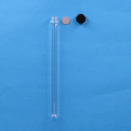 ねじ口試験管 ST-20 40mL 黒キャップ ブチルゴムパッキン付 30入 119329