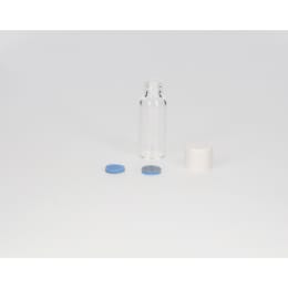 日電理化硝子 ねじ口瓶 S-06 0.6mL 無色 メラミンキャップ フッ素PTFE/シリコンパッキングセット 96組 250201