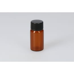 日電理化硝子 バキュームバイアルSVF-15 15mL 茶色 フェノール黒キャップ フッ素ETFEライナーゴム栓 50組 203454