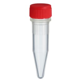 スクリューキャップチューブ 1.5mL コニカル型 赤 滅菌 500本入