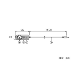 エスペックミック 照度/UVセンサケーブル RSH-4020 1.5m RS-13L用