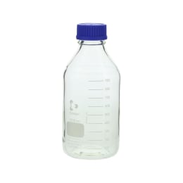 ねじ口びん(メジュームびん) 青キャップ付 1L 017200-1000A