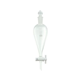 分液ロート 球栓スキーブ形 200mL PTFEコック付 014260-200