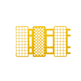 水中試験管立 PP 黄 566-06 φ20用×40本立