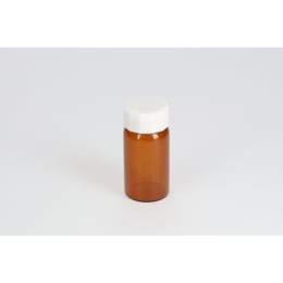 ねじ口瓶 茶色 SV-20 20mL PP白キャップ フッ素PTFE/ニトリルパッキン 組合せ 50組 250649