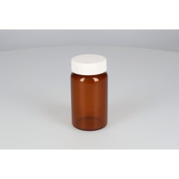 ねじ口瓶 茶色 SV-110 110mL メラミン白キャップ フッ素PTFE/ニトリルパッキン 組合せ 20組 250894