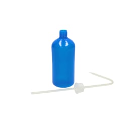 カラー洗浄びん 500mL 青 LDPE