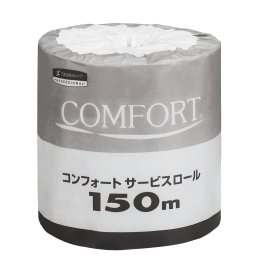 日本製紙クレシア コンフォート サービスロール 150m シングル 11250 60個