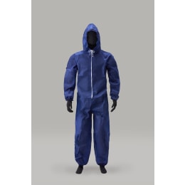 AZ WORK ®1000 フード付き続服 紺 LL