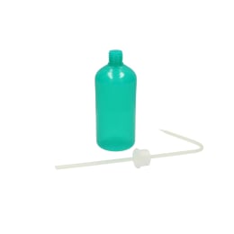 カラー洗浄びん 500mL 緑 LDPE
