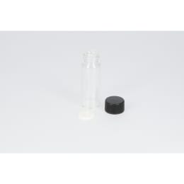 日電理化硝子 ねじ口瓶S-3 10mL 無色 黒キャップ ソフトロンPP貼りパッキン 100組 250228