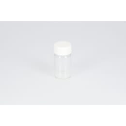 ねじ口瓶 無色 SV-10 10mL PP白キャップ フッ素PTFE/ニトリルパッキン組合せ 50組 250627