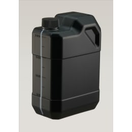 扁平缶 2L スリット入 目盛付 ブラック
