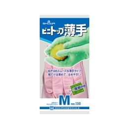 ショーワグローブ ビニトップ薄手 130 ピンク M