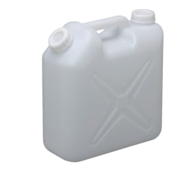 扁平缶 両口 10L ノズル無 ホワイト