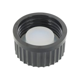 ねじ口瓶用黒キャップ 穴あき GL-45 017200-455A