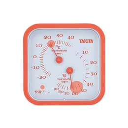 【販売終了】タニタ 温湿度計 TT-557-OR オレンジ