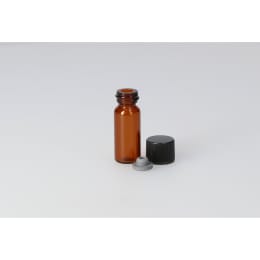 日電理化硝子 バキュームバイアルSVF-3 3mL 茶色 フェノール黒キャップ フッ素ETFEライナーゴム栓 100組 203450