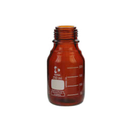 ねじ口びん(メジュームびん) 茶褐色 びんのみ 250mL 017210-2504A