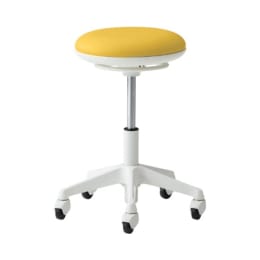 ラボラトリチェア ピルエット 背無・フットリング無 イエロー